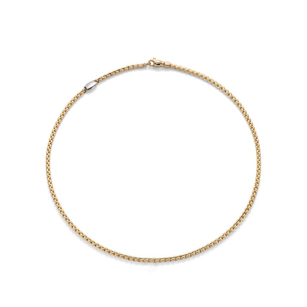FOPE Designer Jewellery FOPE 18ct Yellow Gold Eka Tiny Necklace 730C