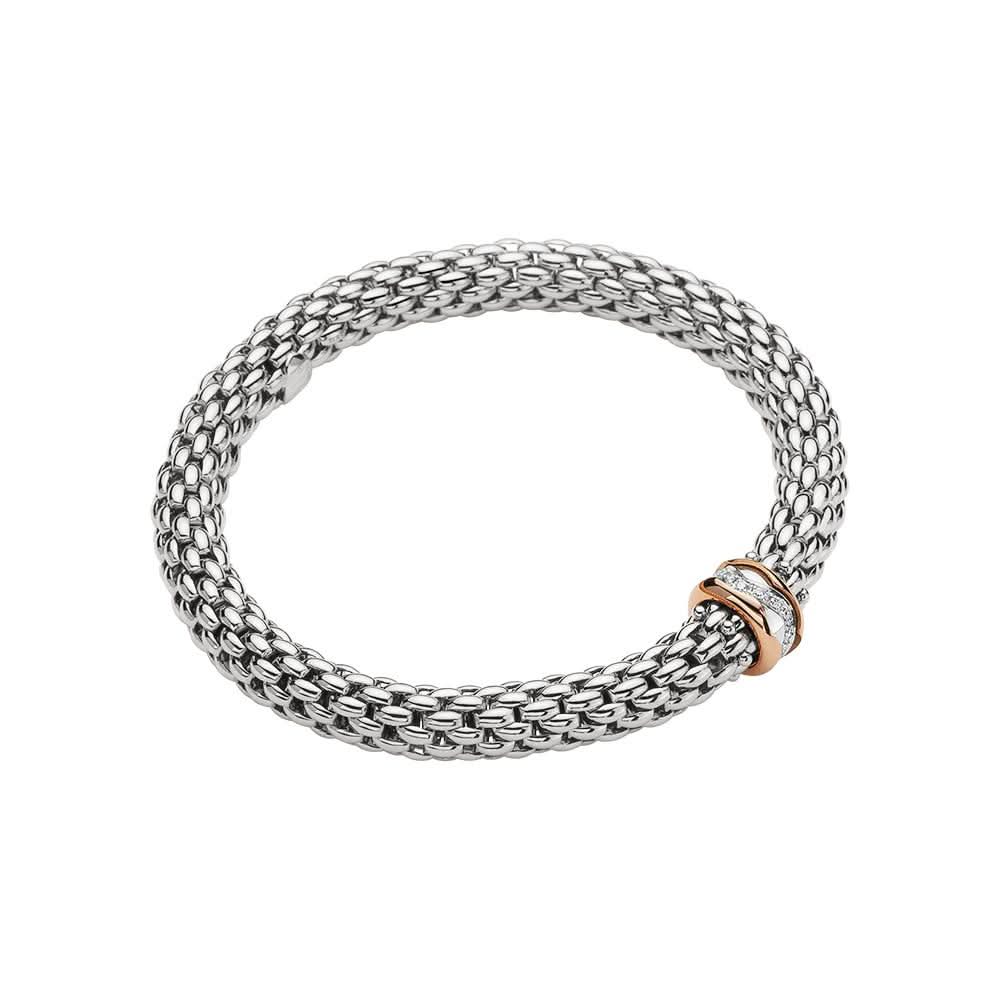 FOPE Jewellery FOPE Flex'it bracelet with Diamond Pavé - 454B
