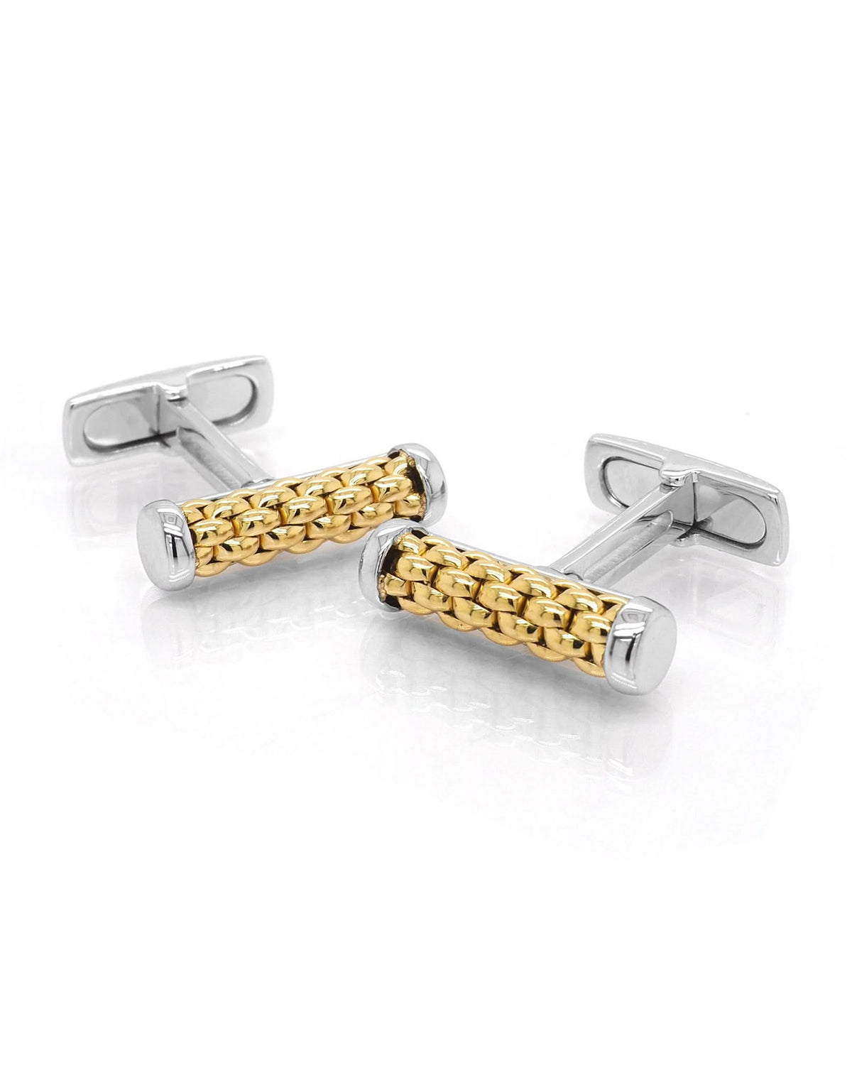 FOPE Jewellery FOPE Pair of 18ct Yellow Gold Bar-Shaped Cufflinks