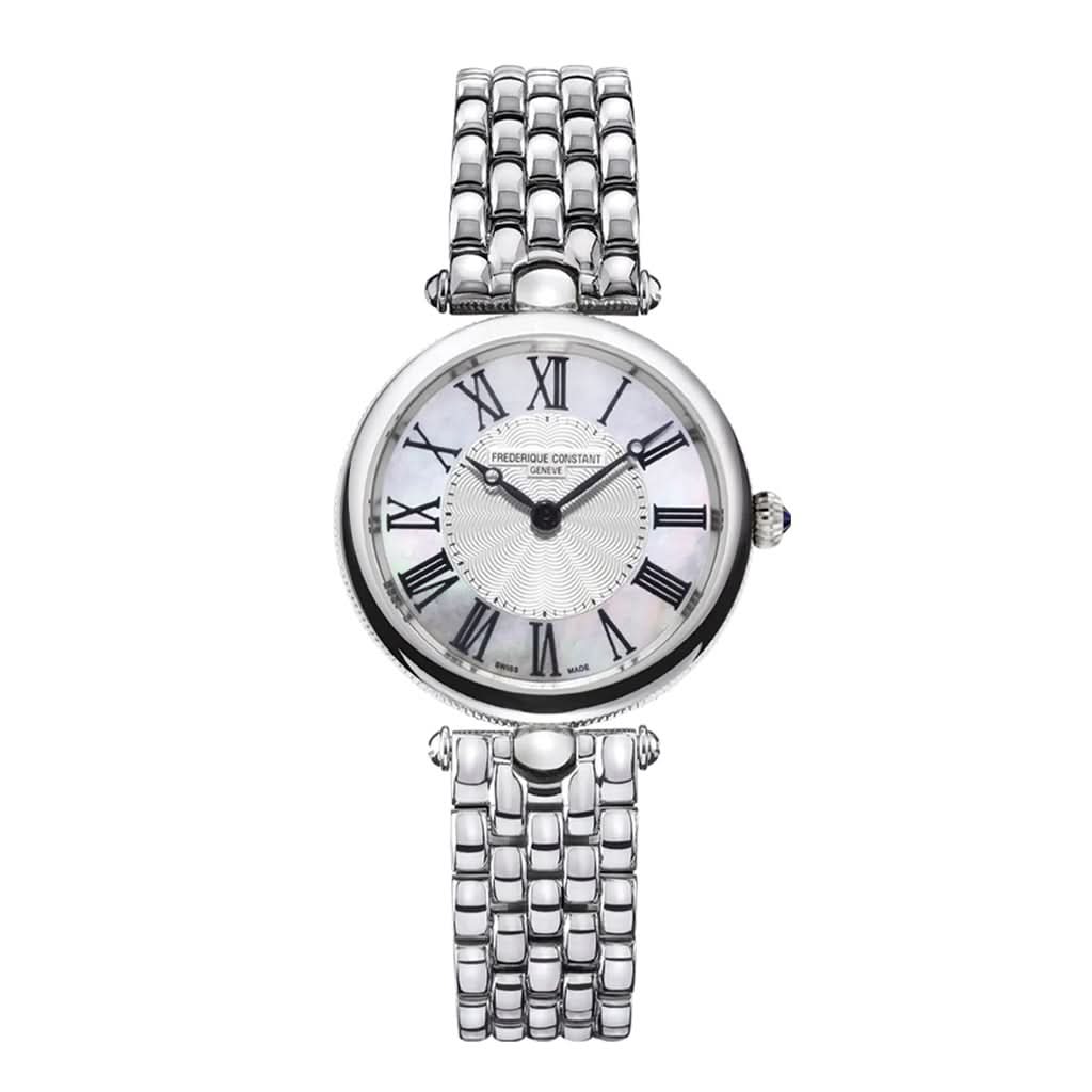 Frederique Constant Luxury Watch Frederique Constant Art Deco Rond Quartz Watch, FC-200MPW2AR6B