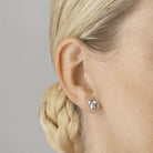 Georg Jensen Designer Jewellery Georg Jensen Moonlight Grapes Earrings - Sterling Silver and Diamonds (20000712)