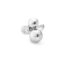 Georg Jensen Designer Jewellery Georg Jensen Moonlight Grapes Earrings - Sterling Silver and Diamonds (20000712)