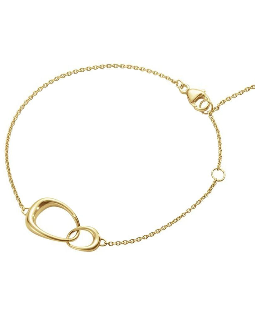Georg Jensen Jewellery 18ct Yellow Gold Georg Jensen Offspring Interlocking Bracelet - 18ct Gold (10015344)