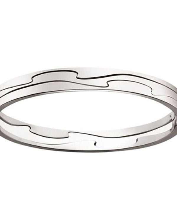 Georg Jensen Jewellery Georg Jensen Fusion Bangle - 18ct White Gold (3510449)