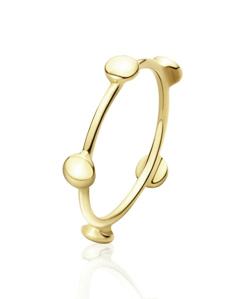 Georg Jensen Jewellery Georg Jensen Regitze Ring - 18ct Yellow Gold (3569367)