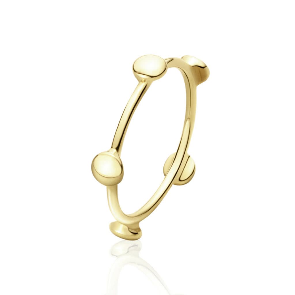 Georg Jensen Jewellery Georg Jensen Regitze Ring - 18ct Yellow Gold (3569367)