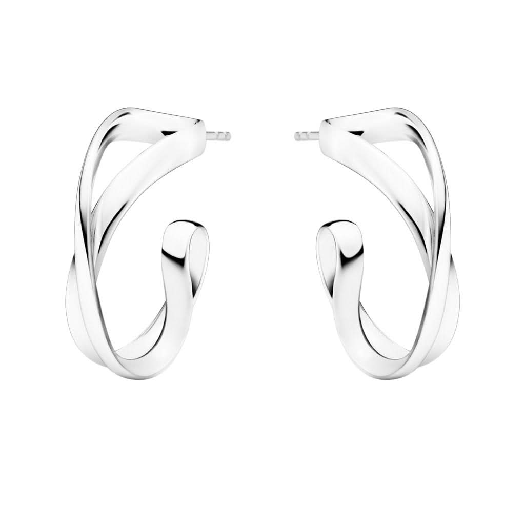Georg Jensen Jewellery Small Georg Jensen Infinity Hoop Earrings - Sterling Silver, Small