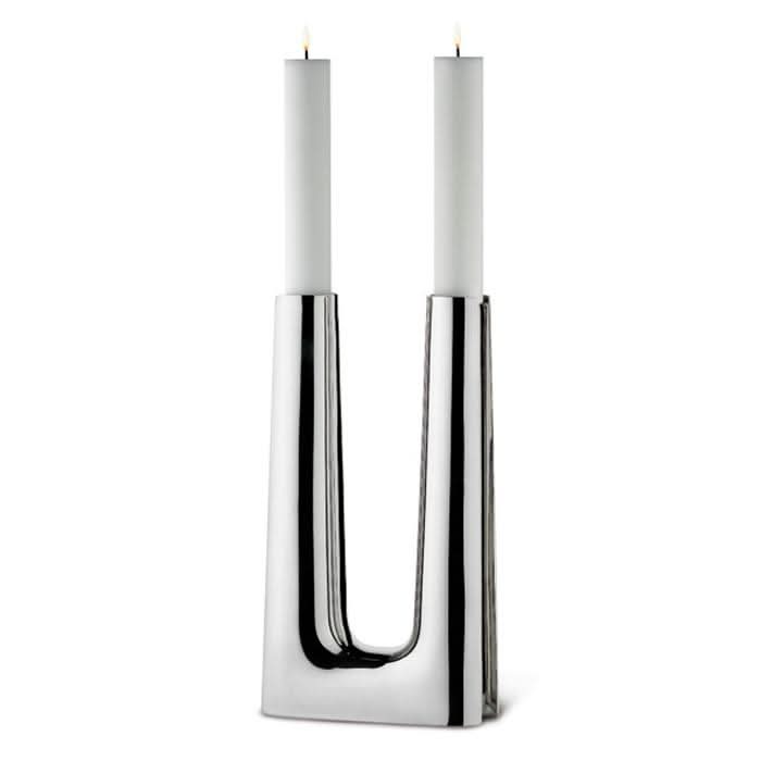 Georg Jensen Silverware Homewares Gifts Georg Jensen Copenhagen Candleholder - Stainless Steel