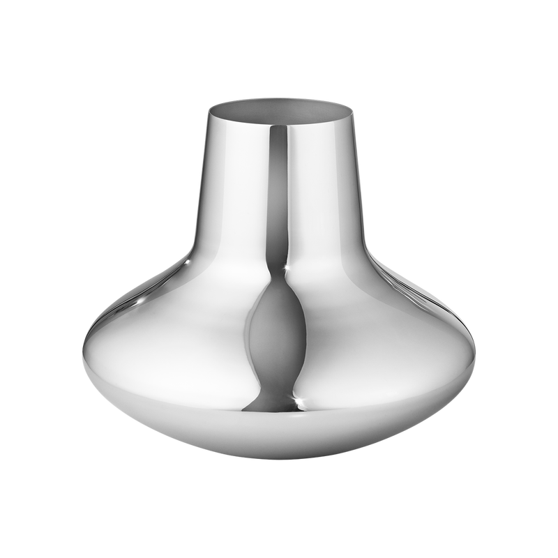 Georg Jensen Silverware Homewares Gifts Georg Jensen Koppel Vase Medium - Stainless Steel (10009654)