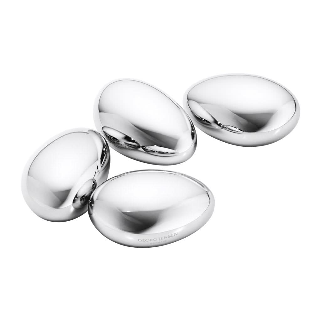 Georg Jensen Silverware Homewares Gifts Georg Jensen SKY Ice Cubes, 4 Pieces - Stainless Steel (10014942)