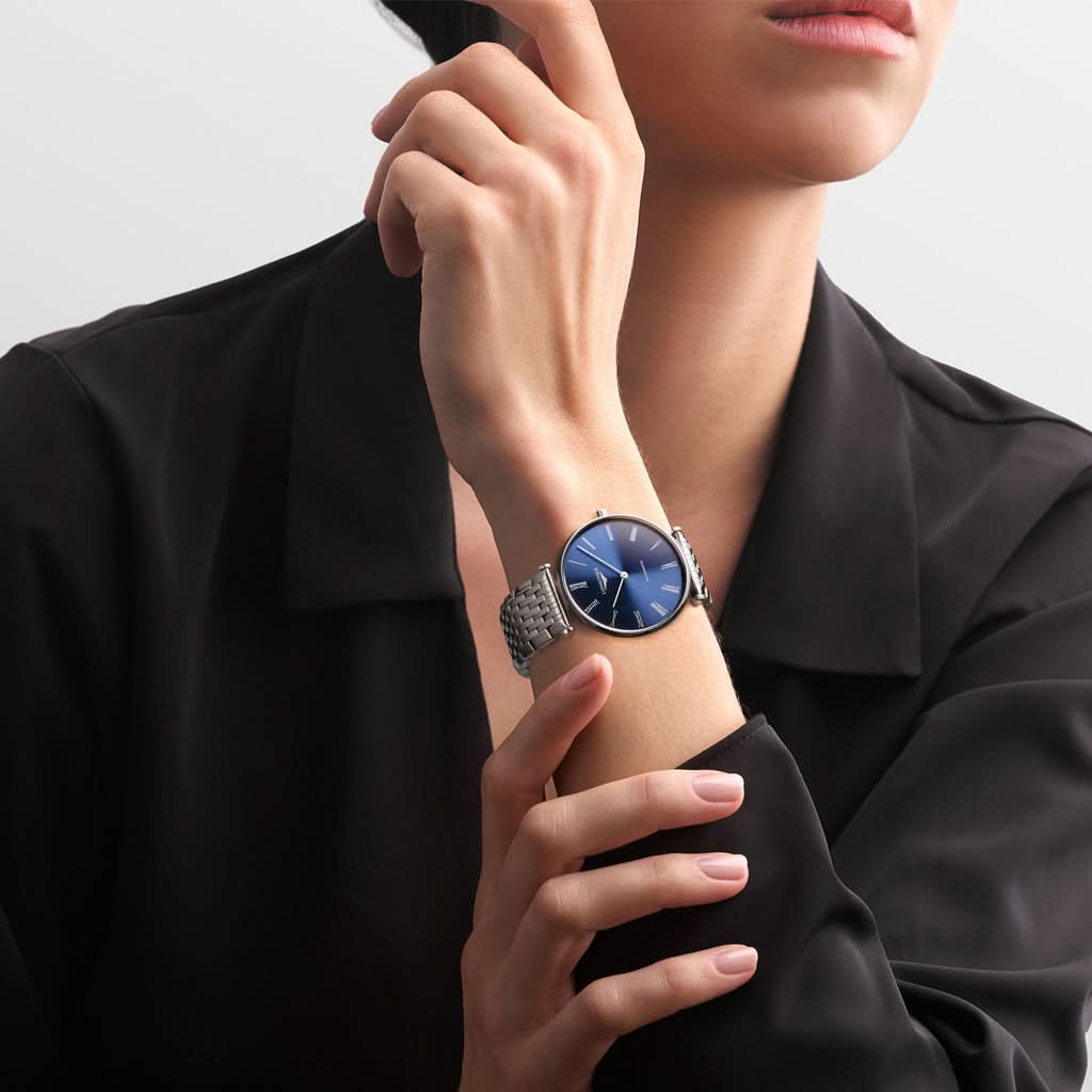 Longines Luxury Watch LA GRANDE CLASSIQUE DE LONGINES Automatic Watch with Blue Dial L4.918.4.94.6