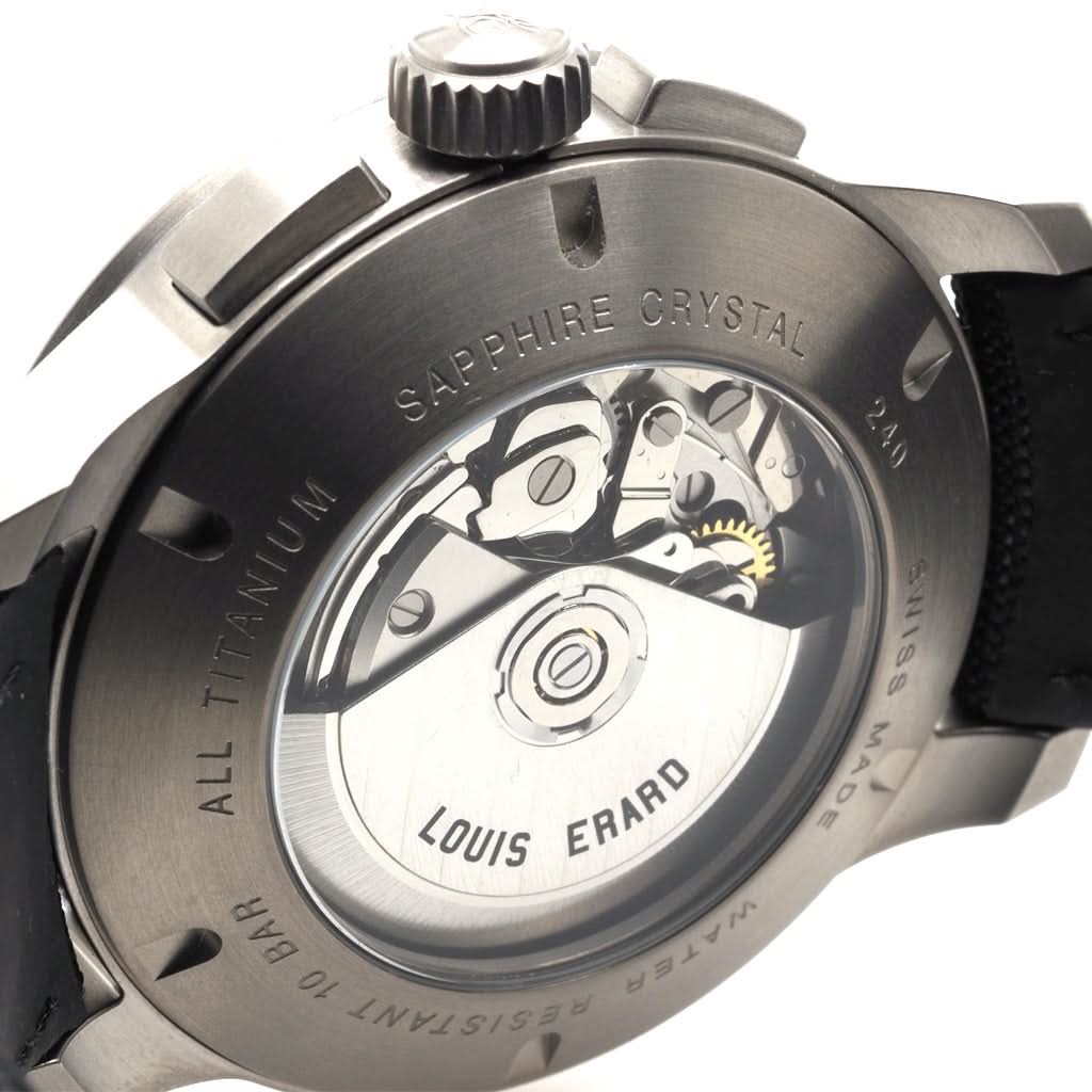 Louis Erard Luxury Watch LOUIS ERARD 1931 Titanium Automatic Watch with Black Fabric Strap