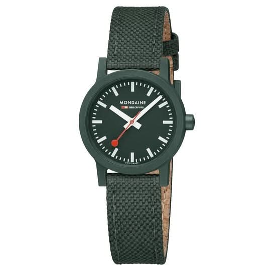 Mondaine Luxury Watches Mondaine Essence 32mm, Park Green Sustainable Watch, MS1.32160.LF
