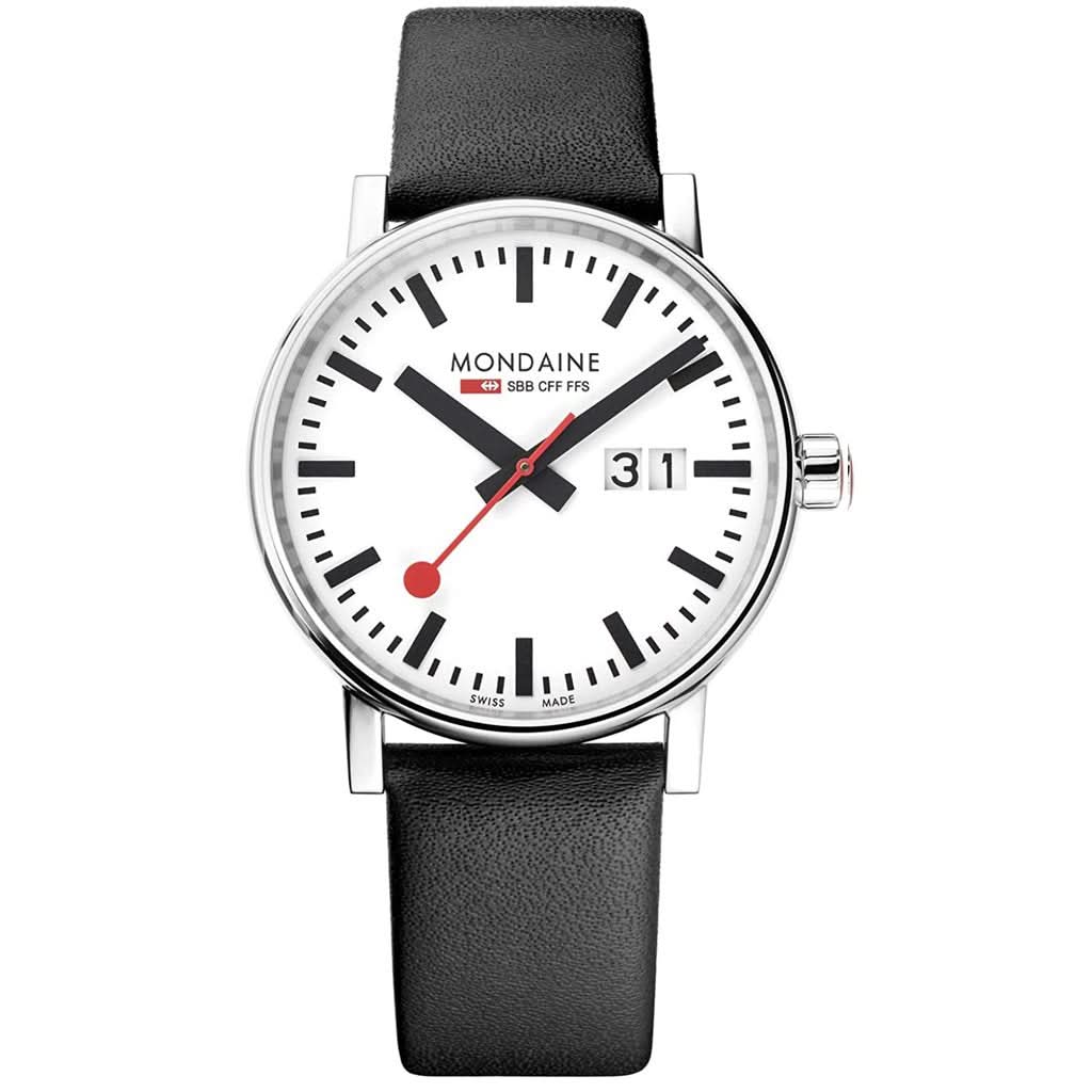 Mondaine Luxury Watches White Mondaine Evo2 Quartz Date Strap Watch MSE.40210.LB