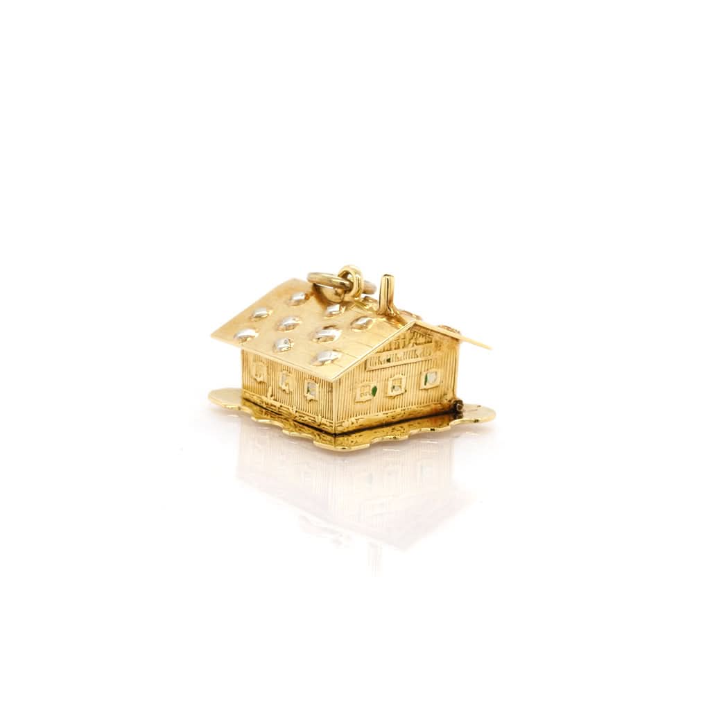 Ogden of Harrogate Jewellery 14ct Yellow Gold Swiss Chalet Charm