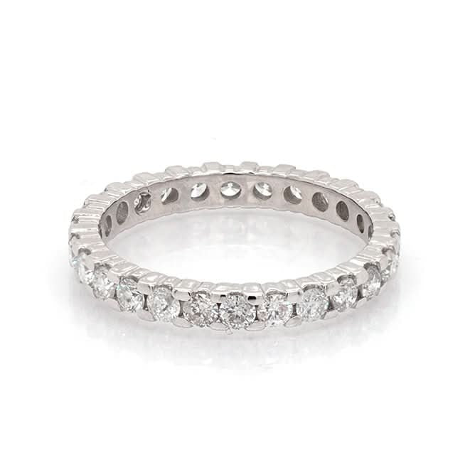 Ogden of Harrogate Jewellery 18ct White Gold, Diamond Full Eternity Ring
