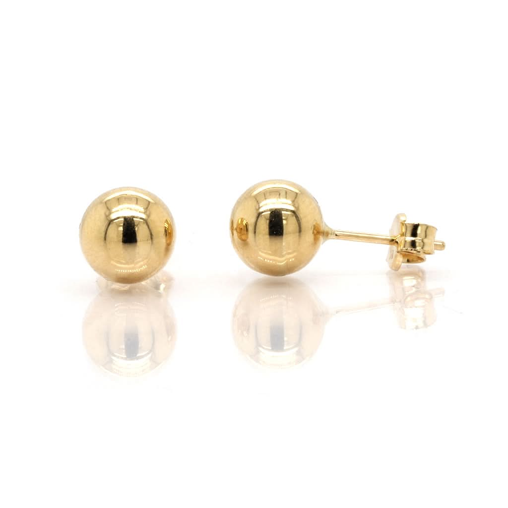 Ogden of Harrogate Jewellery 9ct Gold 7mm Ball Stud Earrings