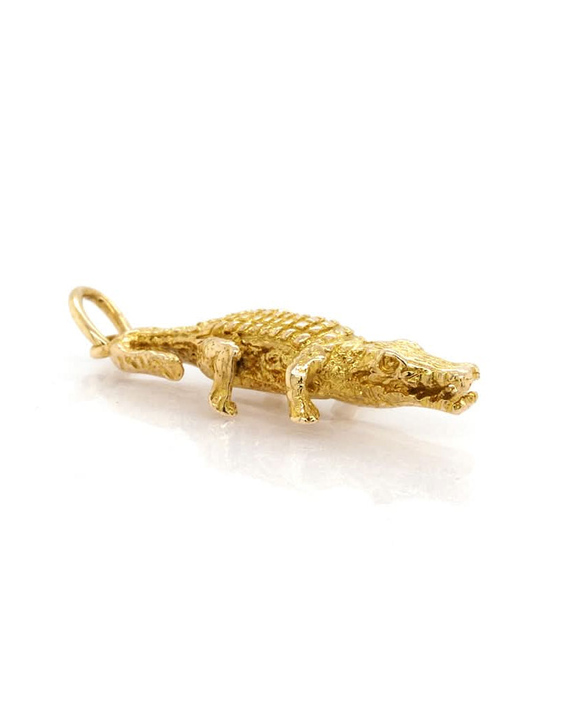 Ogden of Harrogate Jewellery 9ct Gold Crocodile Charm