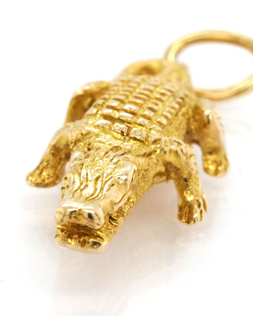 Ogden of Harrogate Jewellery 9ct Gold Crocodile Charm