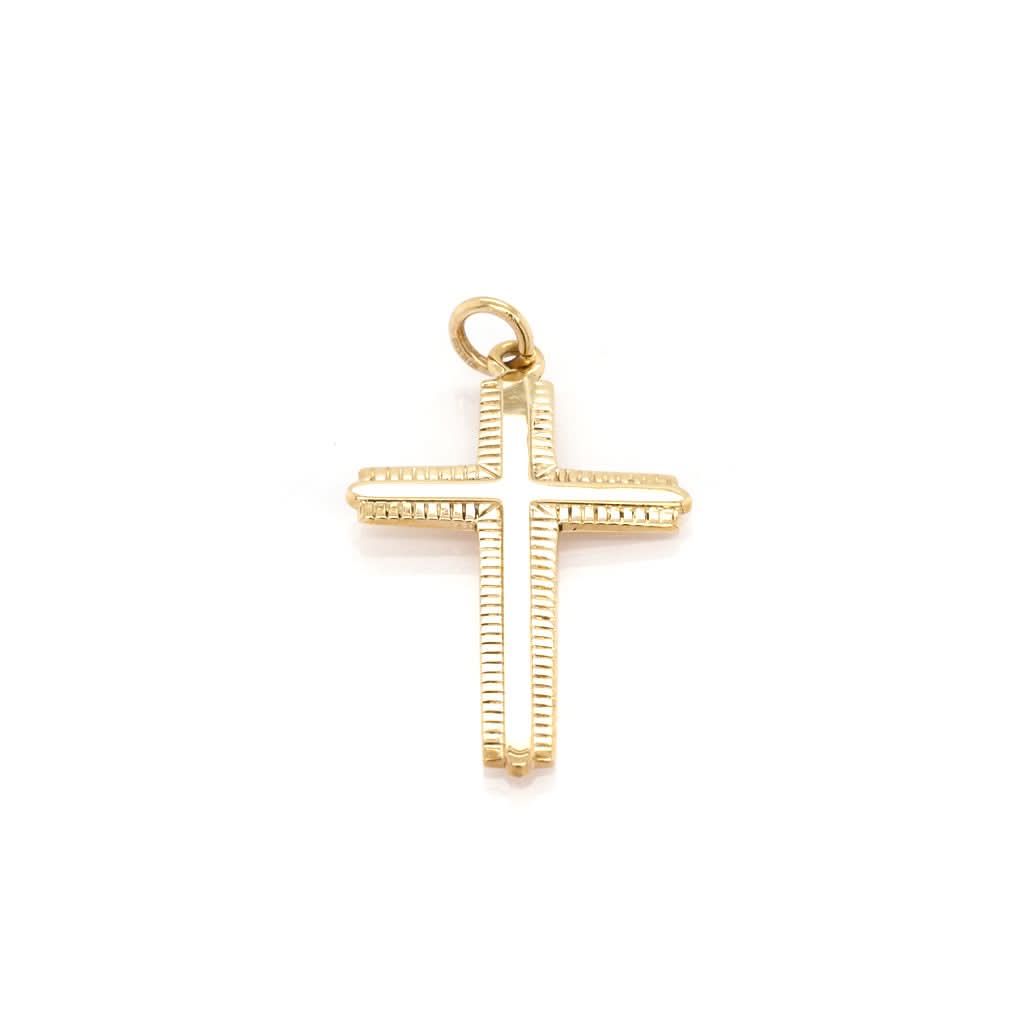 Ogden of Harrogate Jewellery 9ct Gold Cross Charm Pendant