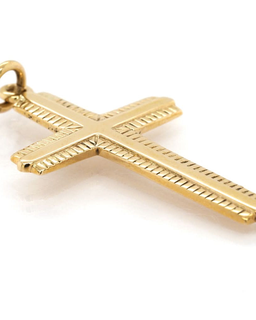 Ogden of Harrogate Jewellery 9ct Gold Cross Charm Pendant
