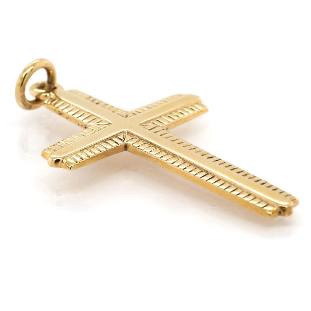 Ogden of Harrogate Jewellery 9ct Gold Cross Charm Pendant