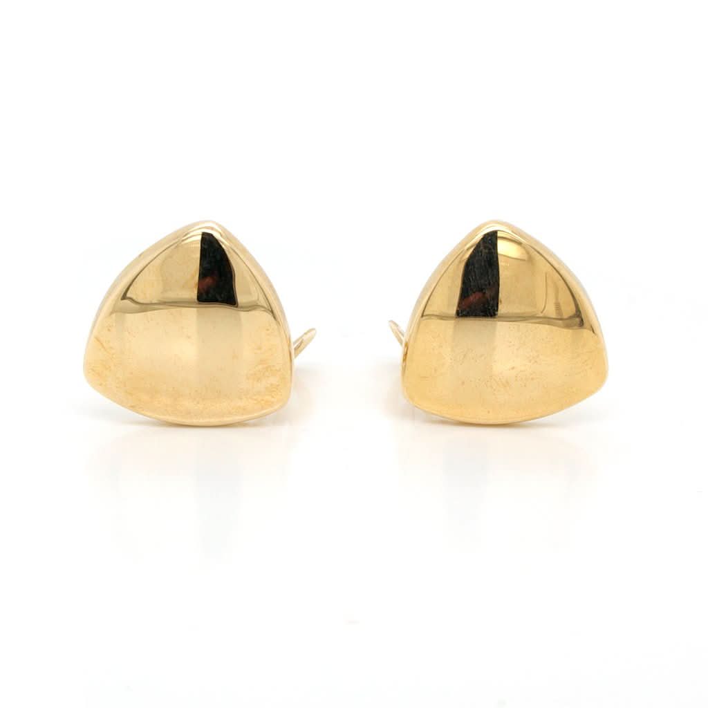 Ogden of Harrogate Jewellery 9ct Gold Polished Triangular Earrings