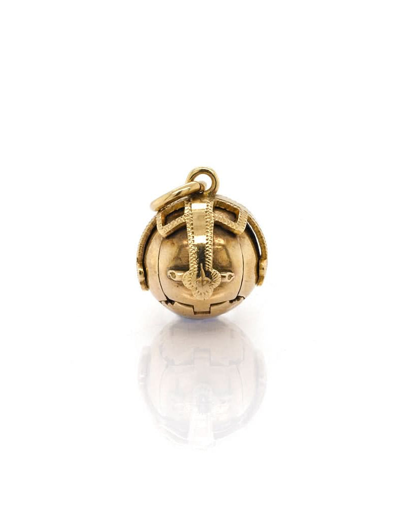 Ogden of Harrogate Jewellery 9ct Yellow Gold and Silver Masonic Orb Charm