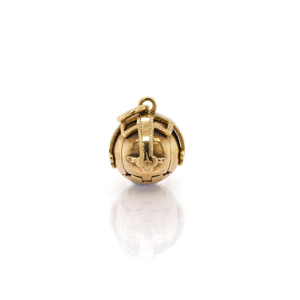Ogden of Harrogate Jewellery 9ct Yellow Gold and Silver Masonic Orb Charm