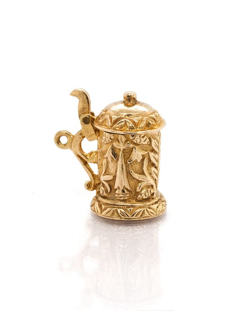 Ogden of Harrogate Jewellery 9ct Yellow Gold Beer Tankard Charm