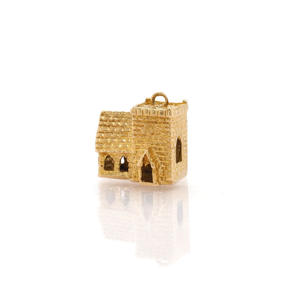 Ogden of Harrogate Jewellery 9ct Yellow Gold Church Charm