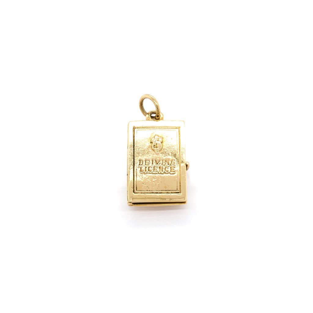 Ogden of Harrogate Jewellery 9ct Yellow Gold Driving Licence Charm