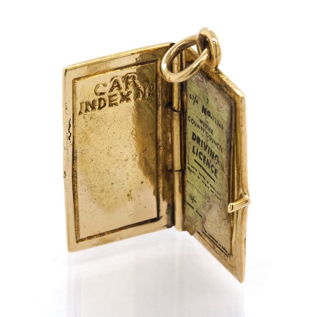 Ogden of Harrogate Jewellery 9ct Yellow Gold Driving Licence Charm