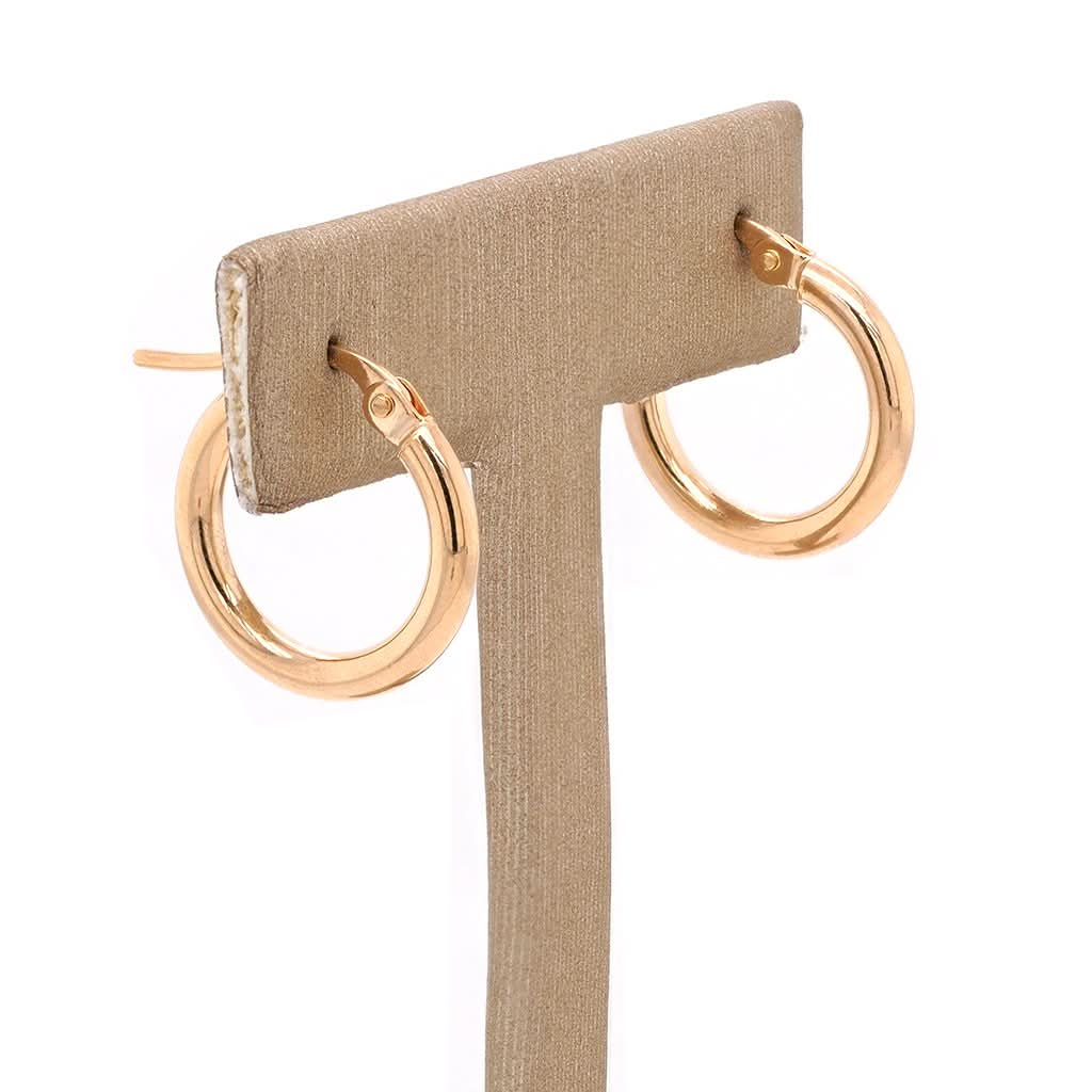 Ogden of Harrogate Jewellery 9ct Yellow Gold Hoop Earrings