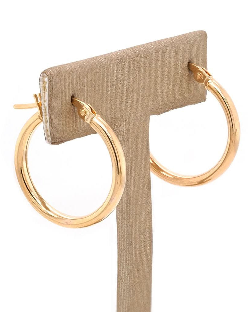 Ogden of Harrogate Jewellery 9ct Yellow Gold Hoop Earrings