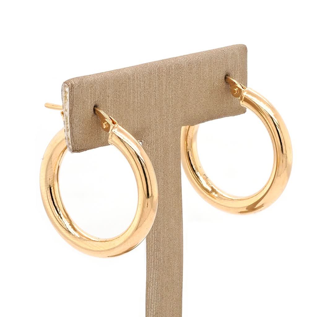 Ogden of Harrogate Jewellery 9ct Yellow Gold Hoop Earrings