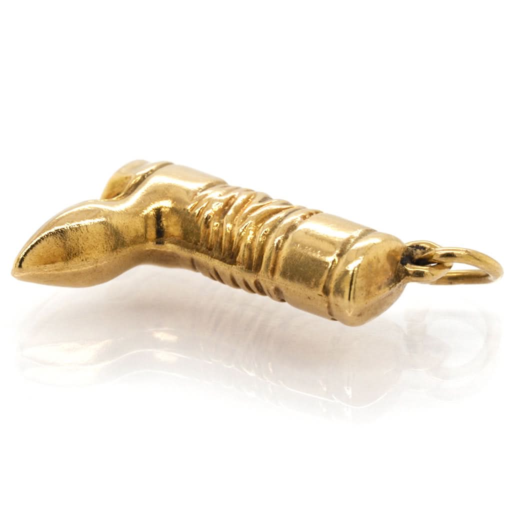Ogden of Harrogate Jewellery 9ct Yellow Gold Long Boot Charm
