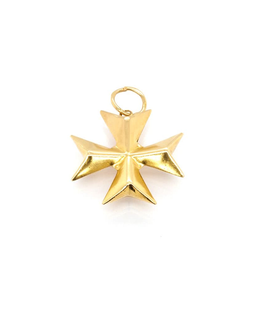 Ogden of Harrogate Jewellery 9ct Yellow Gold Maltese Cross Charm
