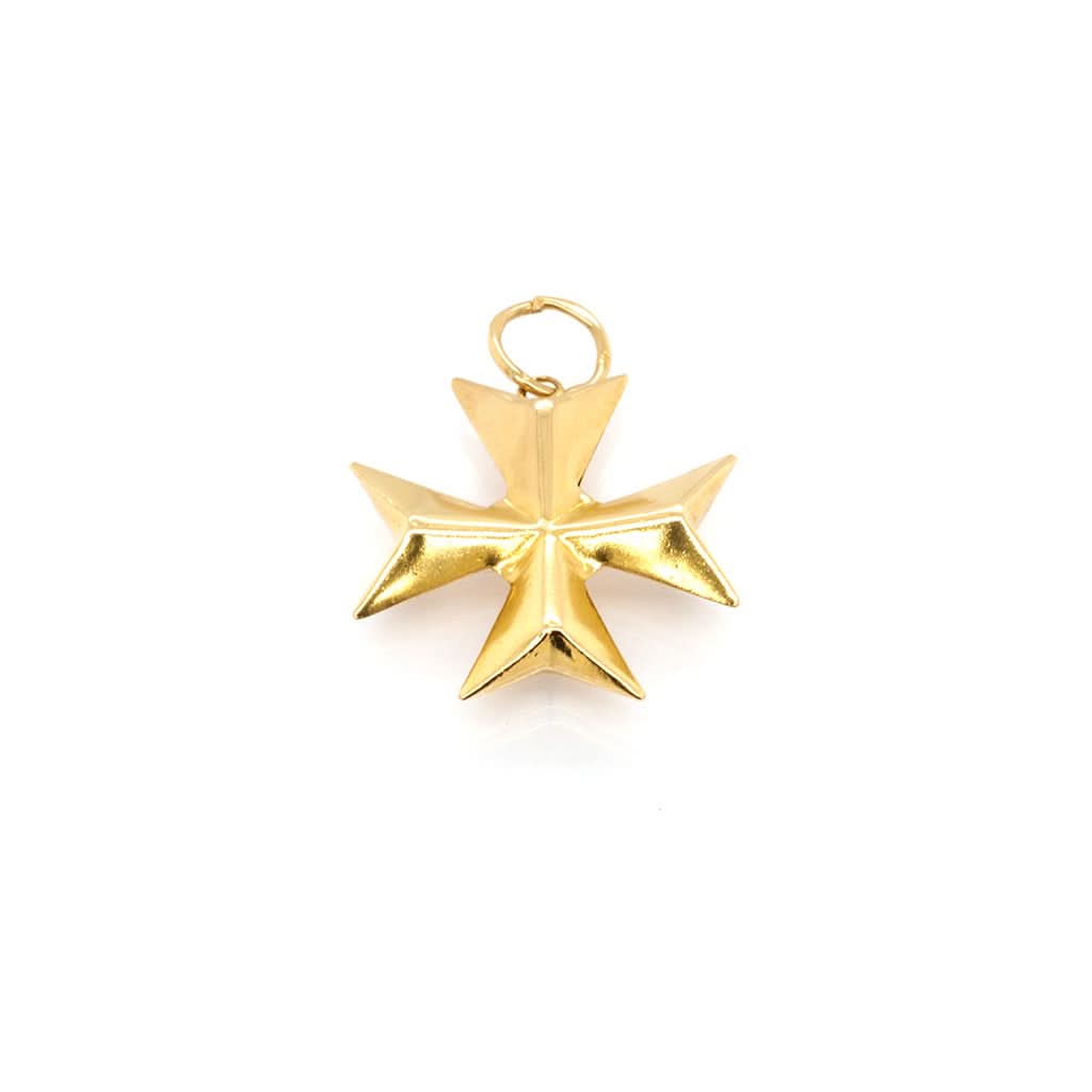 Ogden of Harrogate Jewellery 9ct Yellow Gold Maltese Cross Charm