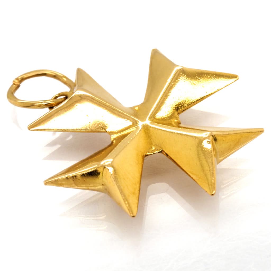 Ogden of Harrogate Jewellery 9ct Yellow Gold Maltese Cross Charm