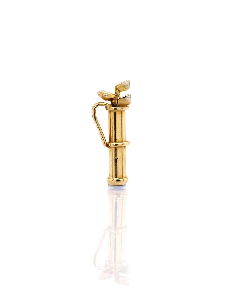 Ogden of Harrogate Jewellery 9ct Yellow Gold Small Golf Clubs Charm