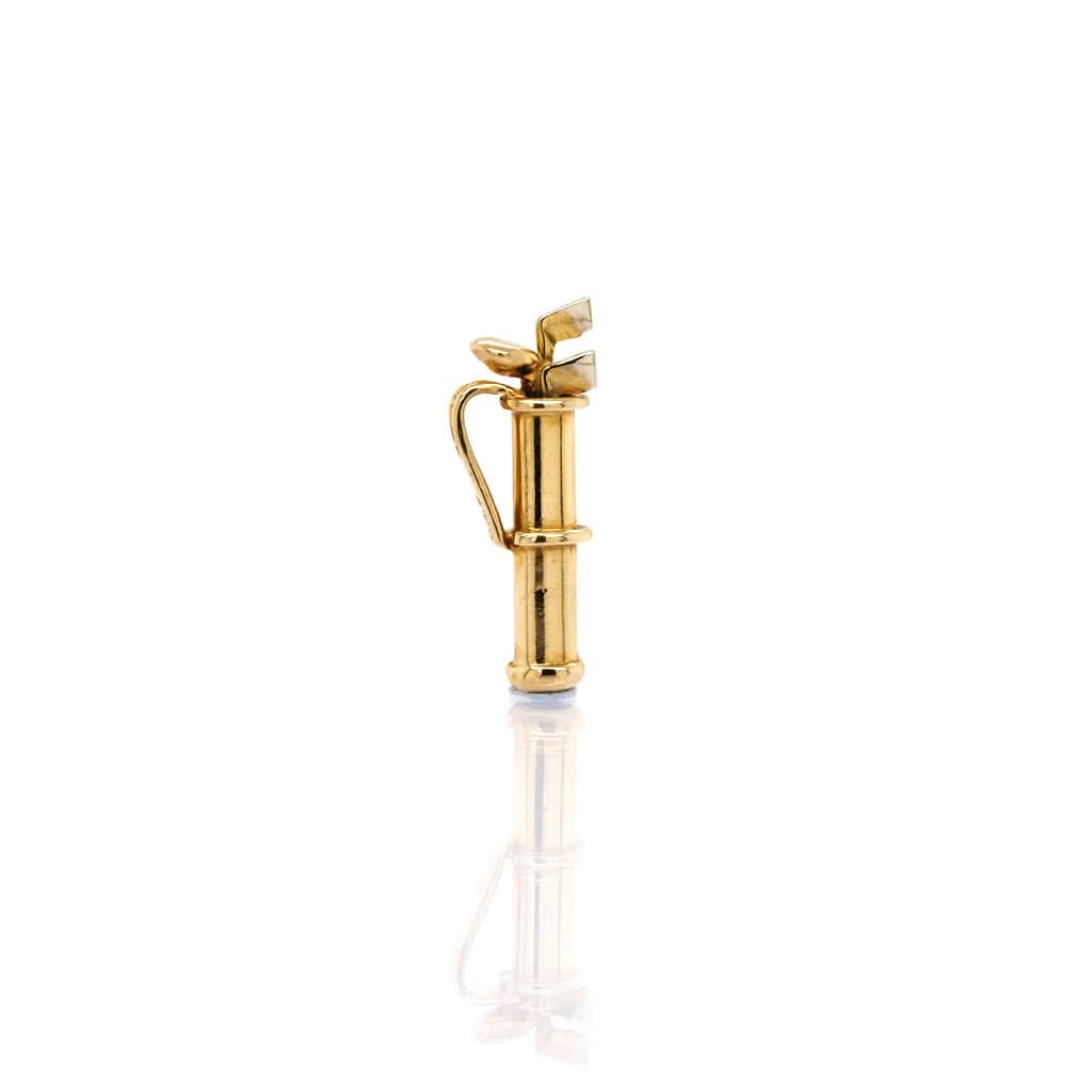 Ogden of Harrogate Jewellery 9ct Yellow Gold Small Golf Clubs Charm
