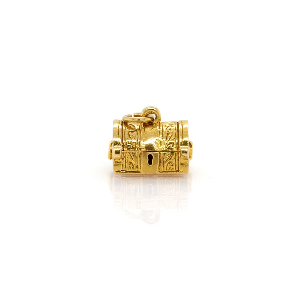 Ogden of Harrogate Jewellery 9ct Yellow Gold Treasure Chest Charm