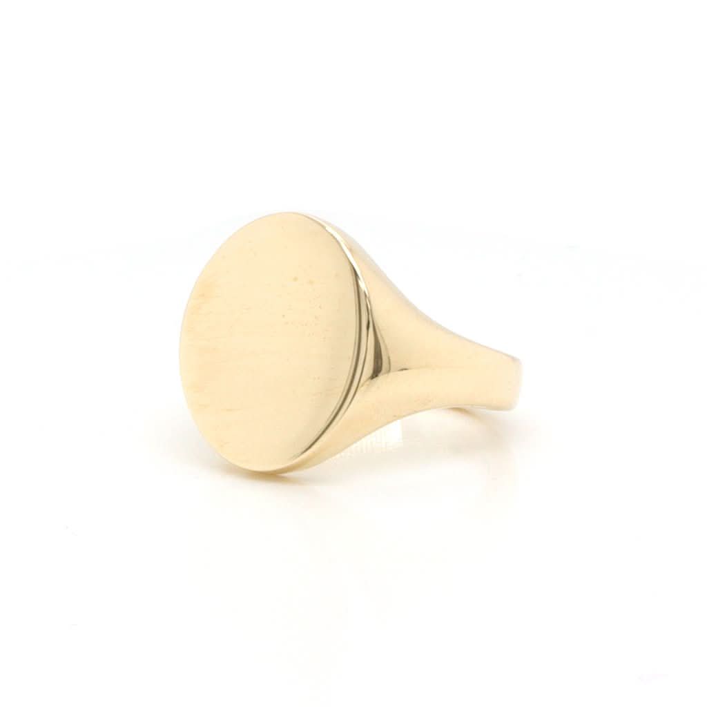 Ogden of Harrogate Jewellery A Large 9ct Gold Oval Signet Ring