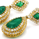Ogden of Harrogate Jewellery A Pair of Fine Colombian Emerald Pendant Earrings, Circa 1910