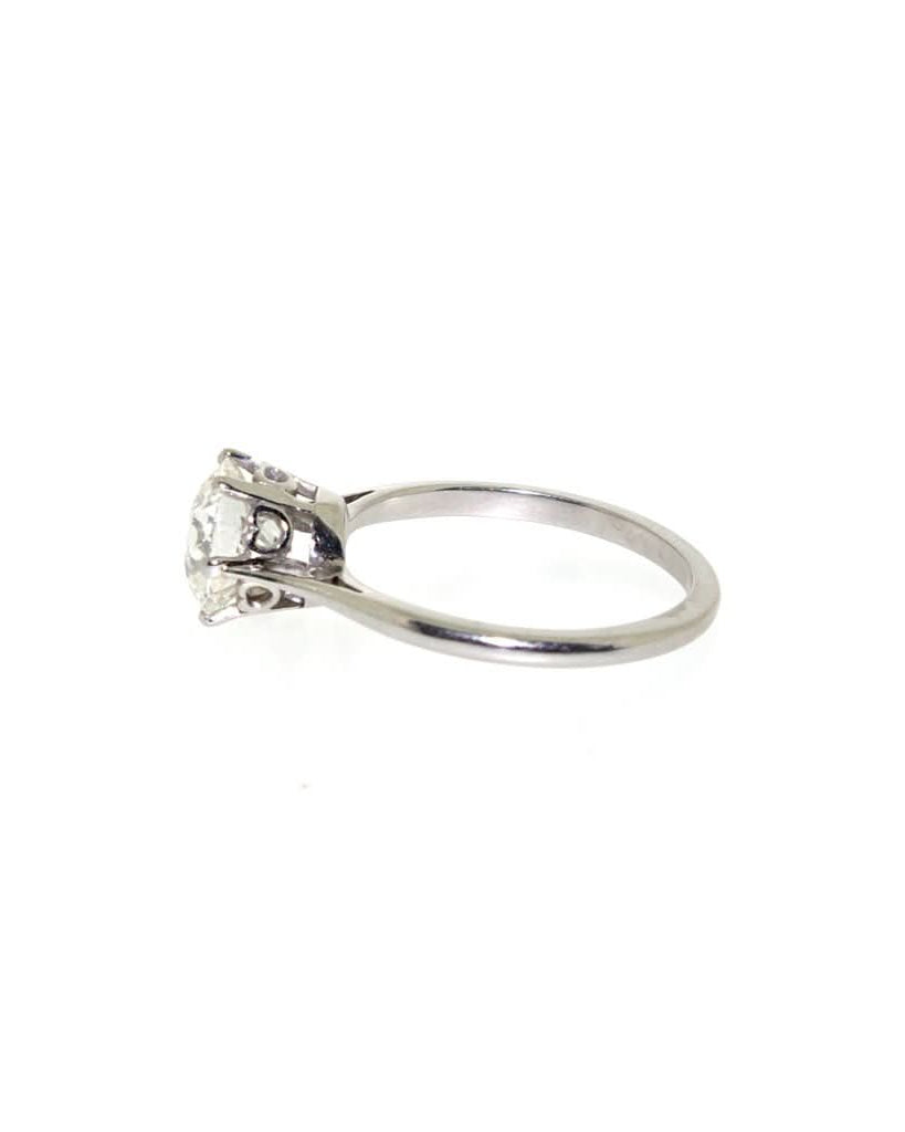 Ogden of Harrogate Jewellery A Platinum Single Stone, Old Cut Diamond Ring circa 1930’s
