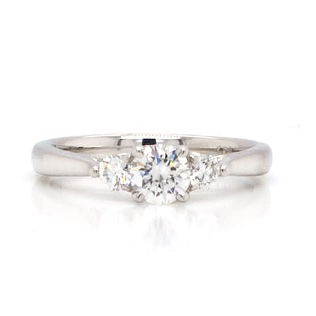 Ogden of Harrogate Jewellery A Platinum Three-Stone Diamond Ring