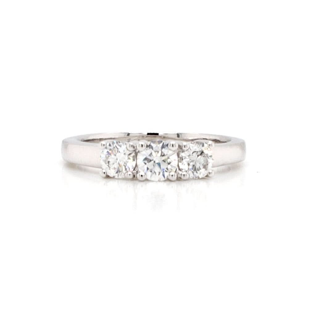 Ogden of Harrogate Jewellery A Platinum Three Stone Diamond Ring