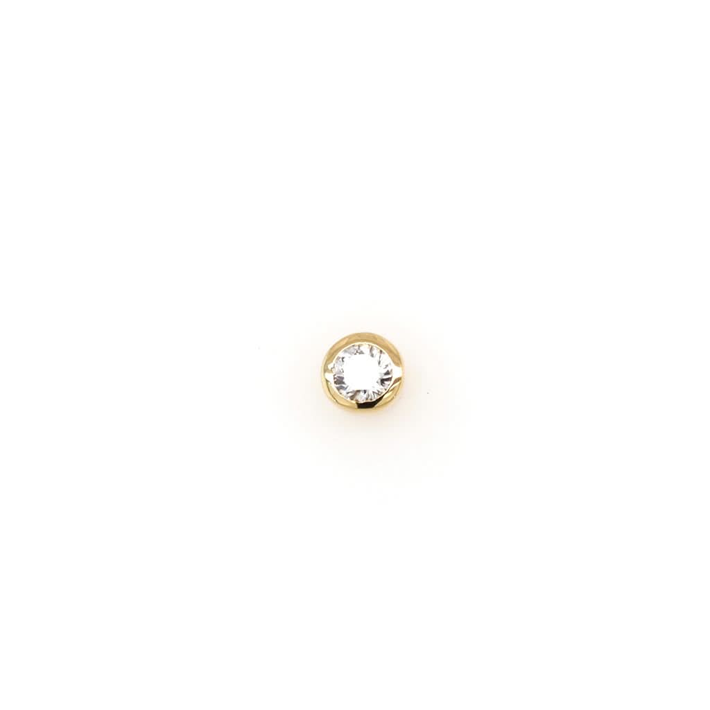 Ogden of Harrogate Jewellery A Single 18ct Yellow Gold Diamond Stud