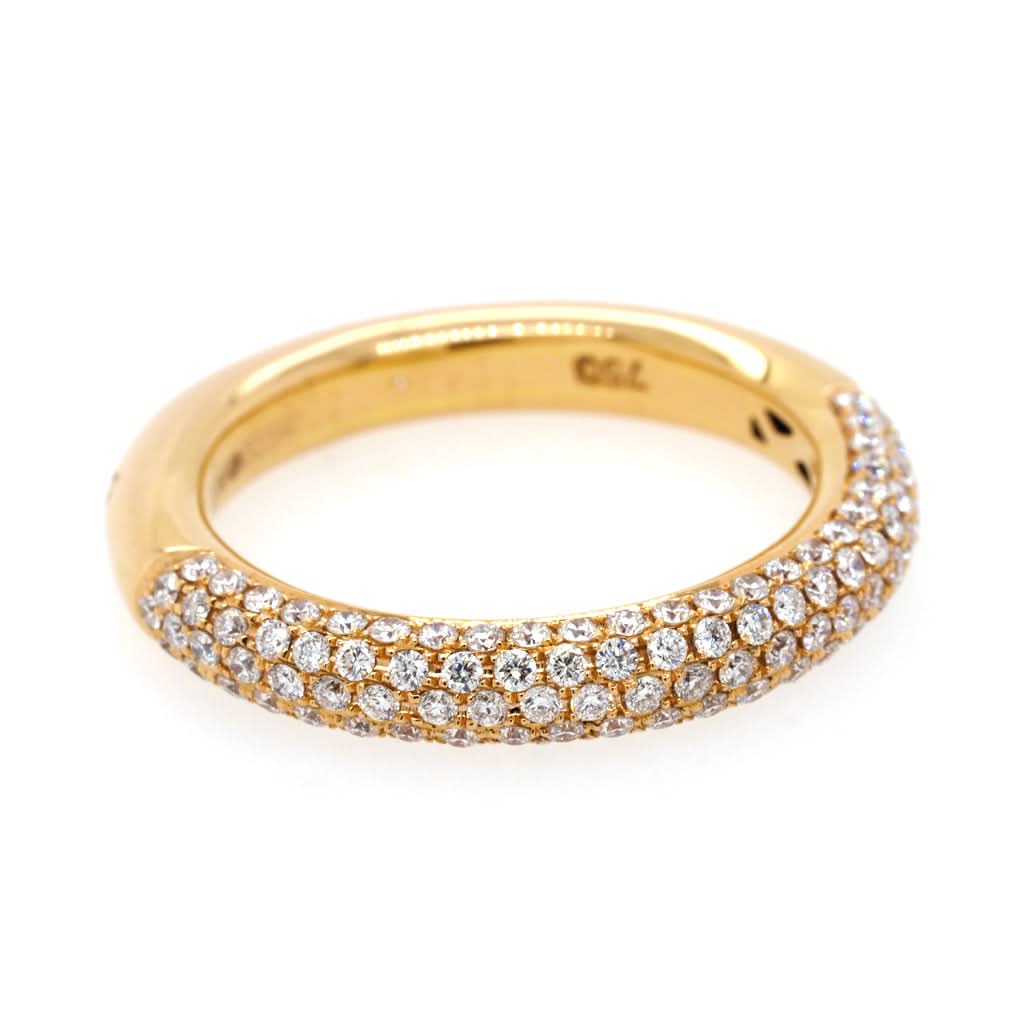 Ogden of Harrogate Jewellery An 18ct Rose Gold Diamond Half Eternity Ring